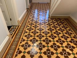 Victorian Minton Floor cleaning sealing and polishing