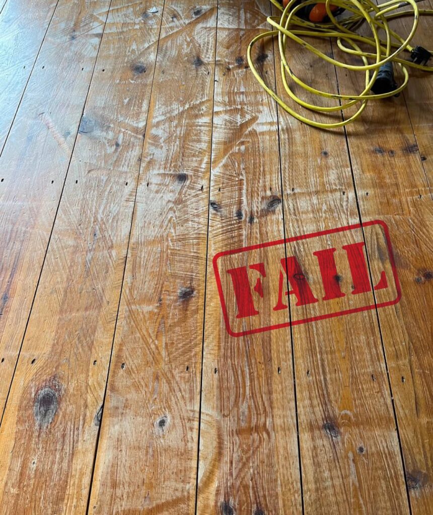 Wood Floor Restoration Failures